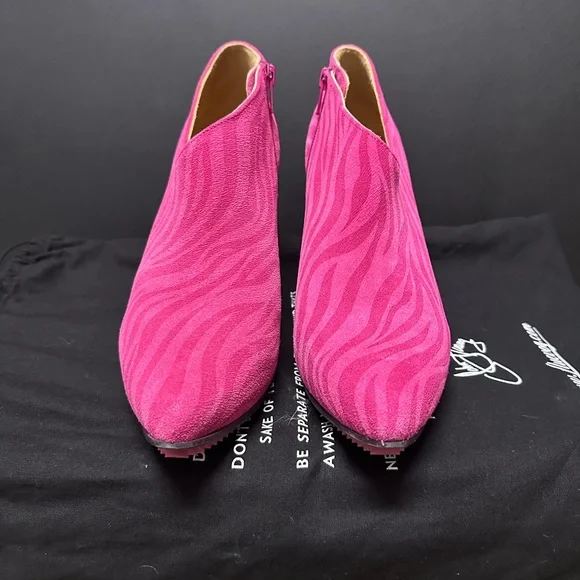 John Fluevog Vibrant Pink Heeled Boots - Picture 6 of 6